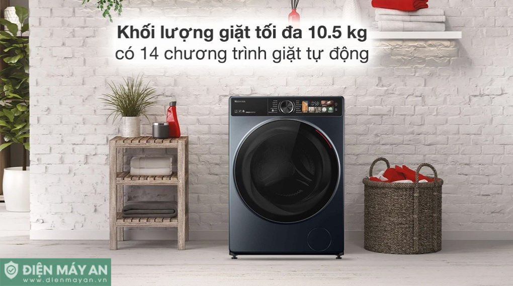 Máy Giặt Toshiba Inverter 10,5 Kg TW-T25BU115MWV(MG)
